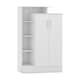 image 1 of Nevada Petite Open Shelf Wardrobe - L52 x W90 x H145 cm - White Gloss | White
