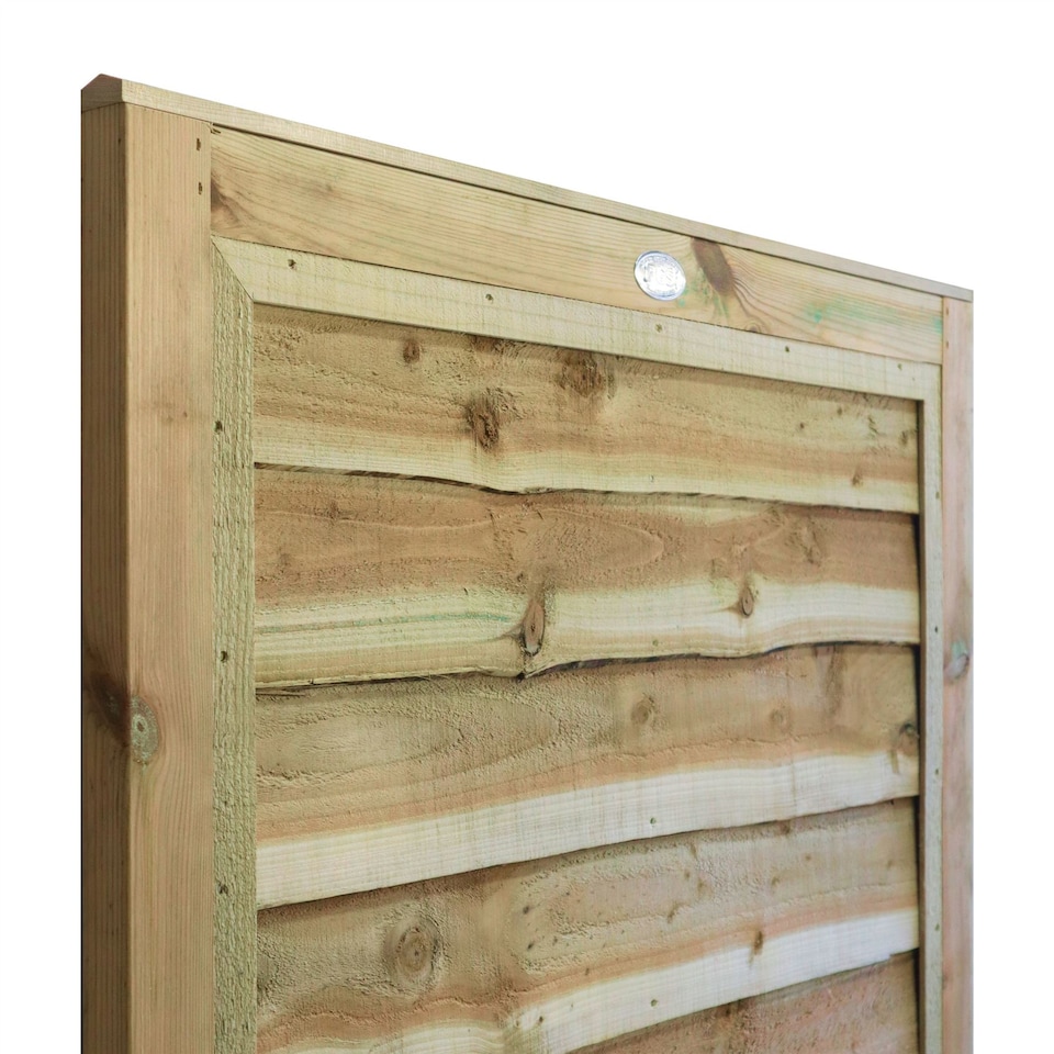 image 1 of Waney Lap Garden Gate 6ft x 3ft Treated Wooden Affordable Pedestrian Side Door