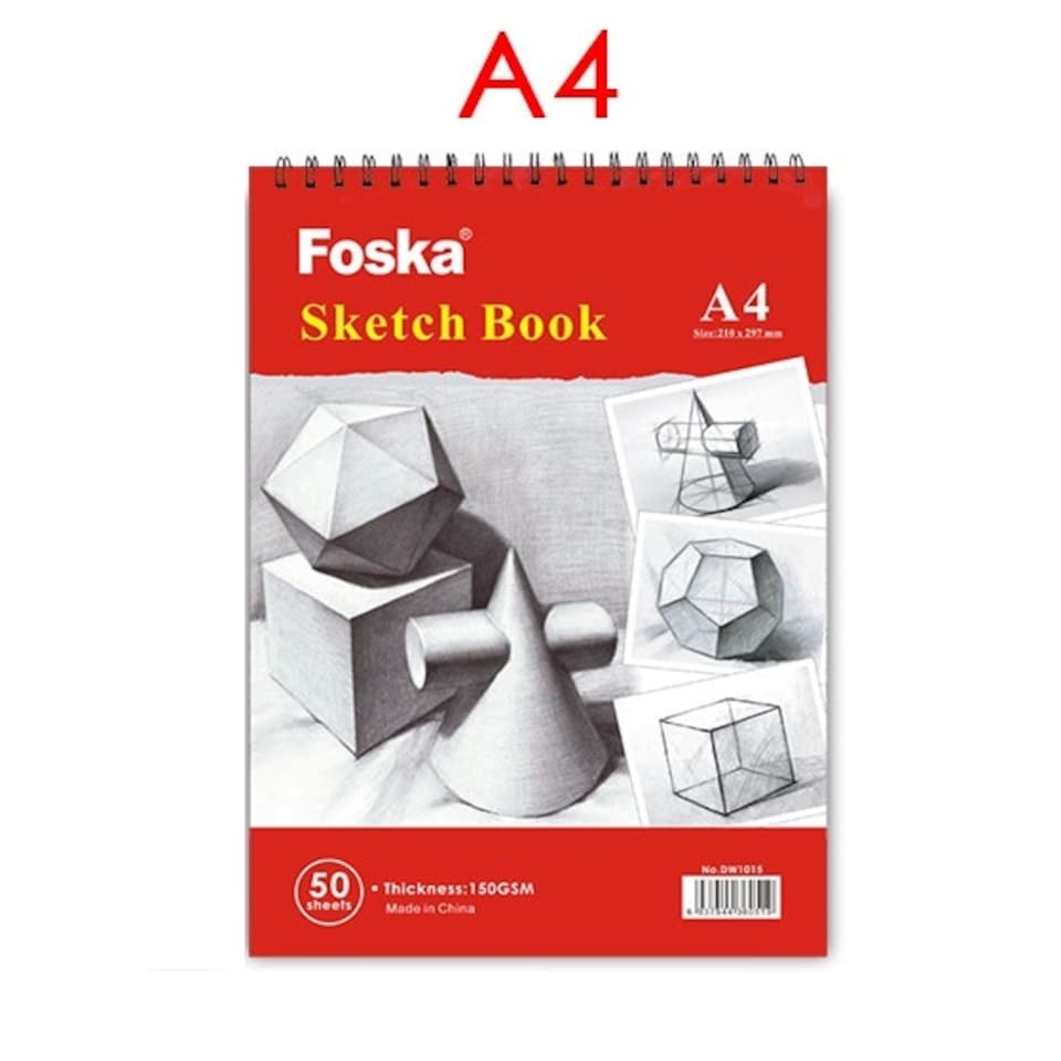 image 1 of A4 Sketch Book Top Spiral Bound