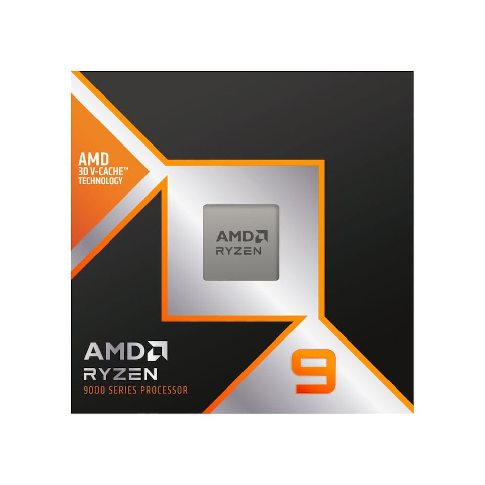 image 1 of AMD Ryzen 9 9900X3D Socket AM5 12 Core Zen 5 Radeon Graphics Processor - Black