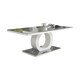 image 1 of Furniturebox Giovani Modern Halo Grey White High Gloss And Glass Coffee Table