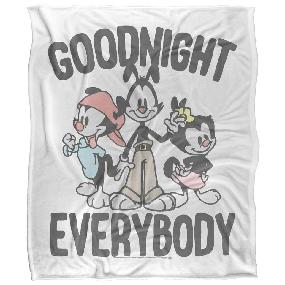 image 1 of Animaniacs Goodnight Everybody Blanket - Multicoloured - One Size