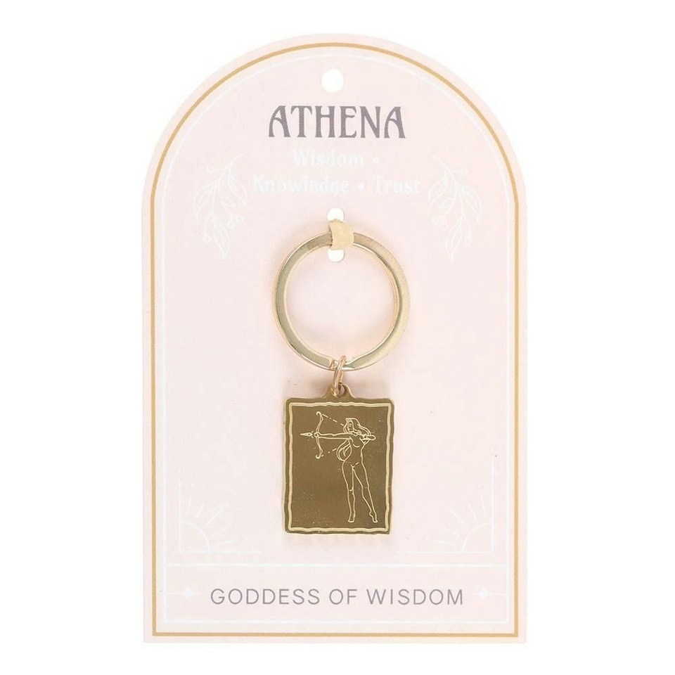 image 1 of Something Different Talisman Athena Keyring - Gold - One Size