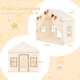 image 6 of COSTWAY Kids Play Tent 3-4 Kids Large Play Tent House w/2 Opening Doors-Beige