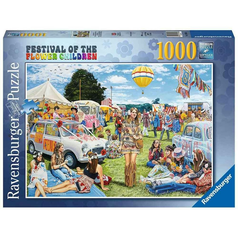 Ravensburger Festival of the Flower Children 1000 Piece Jigsaw Puzzle