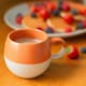 image 5 of Nicola Spring Dipped Stoneware Sphere Mugs - 340ml - Burnt Orange - Pack of 4 Orange