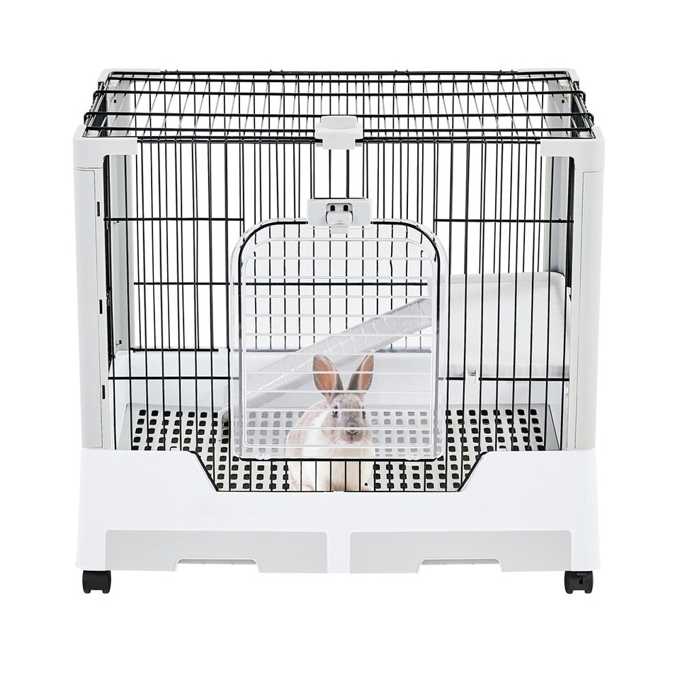 image 1 of Yaheetech Small Animal Cage Habitat On Wheel