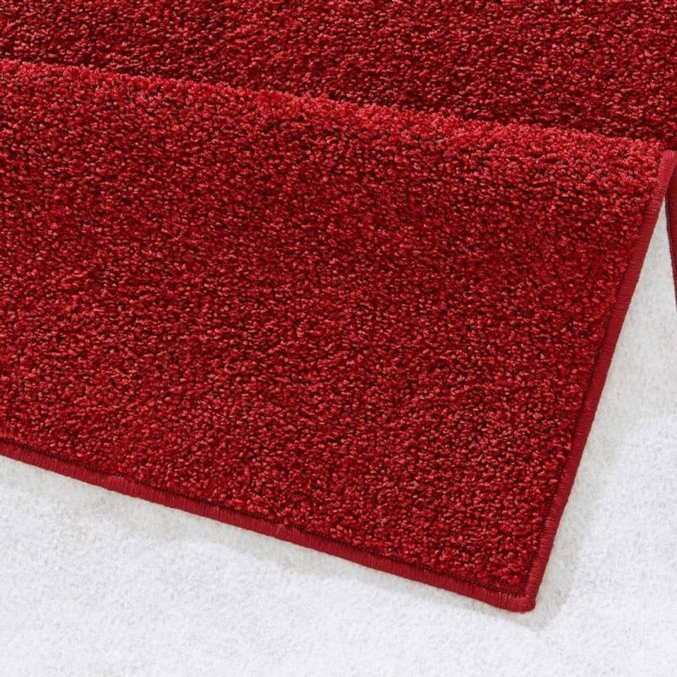 image 1 of The Rugs Velours Pure Modern Plain Velour Floor Rug Synthetic Short Pile