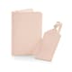 image 1 of Bagbase Boutique Passport Holder and Luggage Tag Set - Soft Pink - One Size Blue