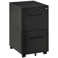 Vinsetto Lockable File Cabinet w/ Adjustable Hanging File Folder