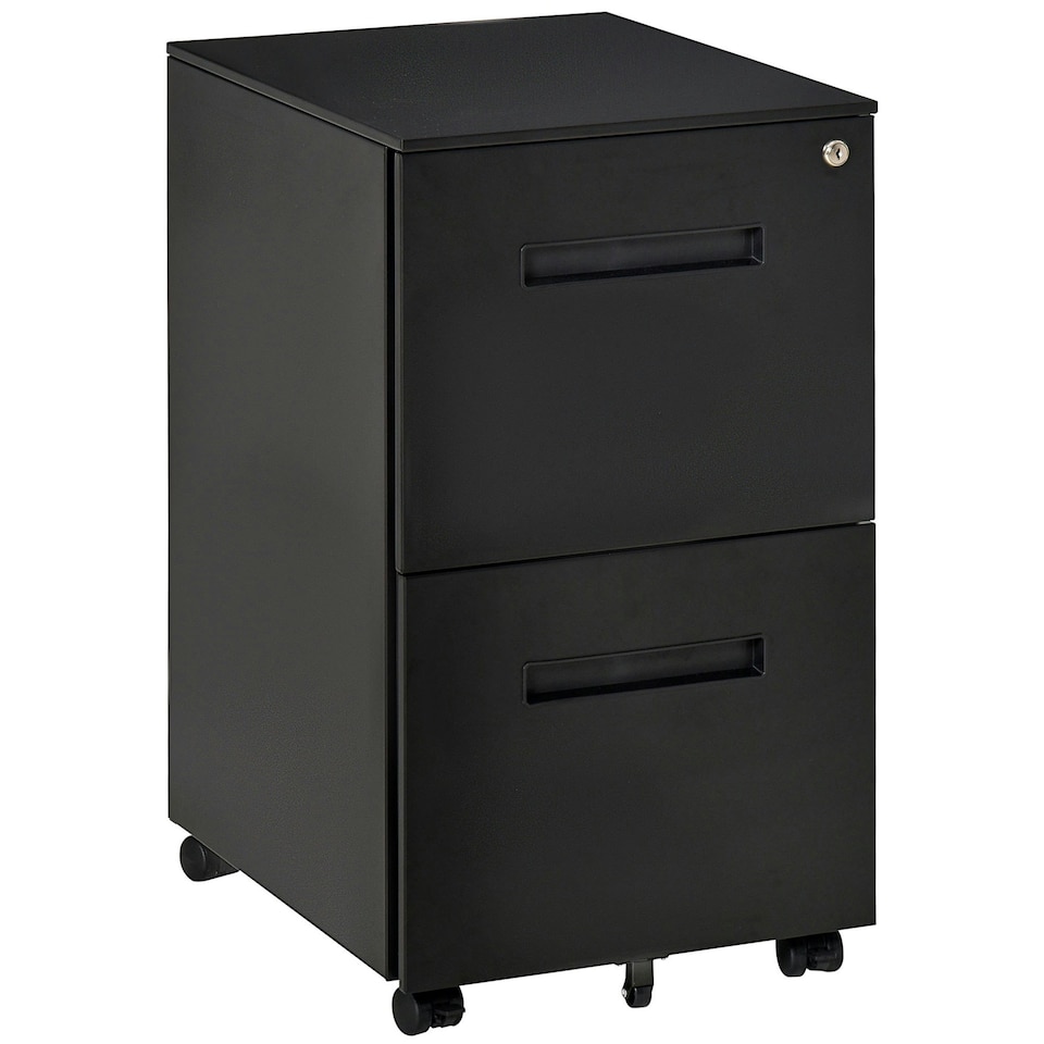 image 1 of Vinsetto Lockable File Cabinet w/ Adjustable Hanging File Folder