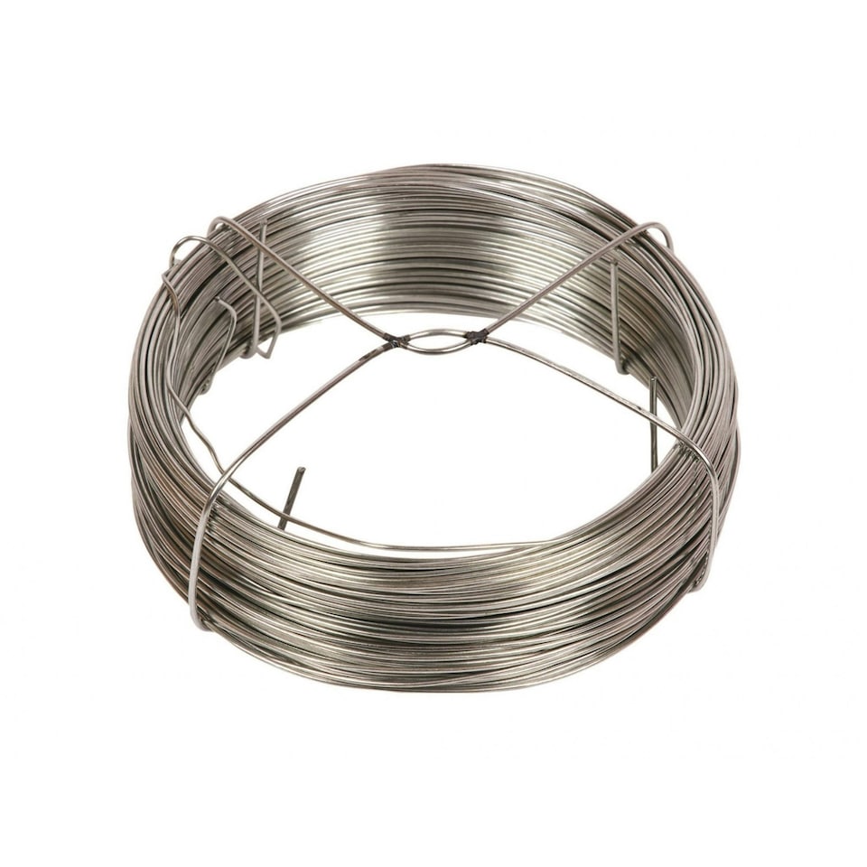 Gardman Galvanised Wire 1.0mm X 50m - Galvanised - 1.0mm &Oslash; x 50m (L)