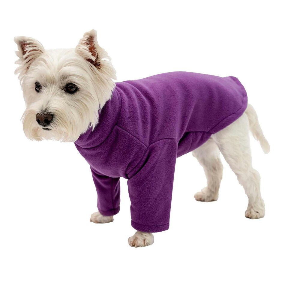 Firefoot Fleece Dog Jumper - Purple - L