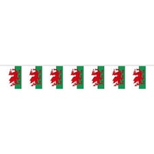 Welsh Fabric Flag Bunting 3m