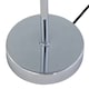 image 9 of First Choice Lighting Set of 2 Chrome Touch Operated Table Lamps with Ochre Mustard Fern Shades Chrome | Yellow