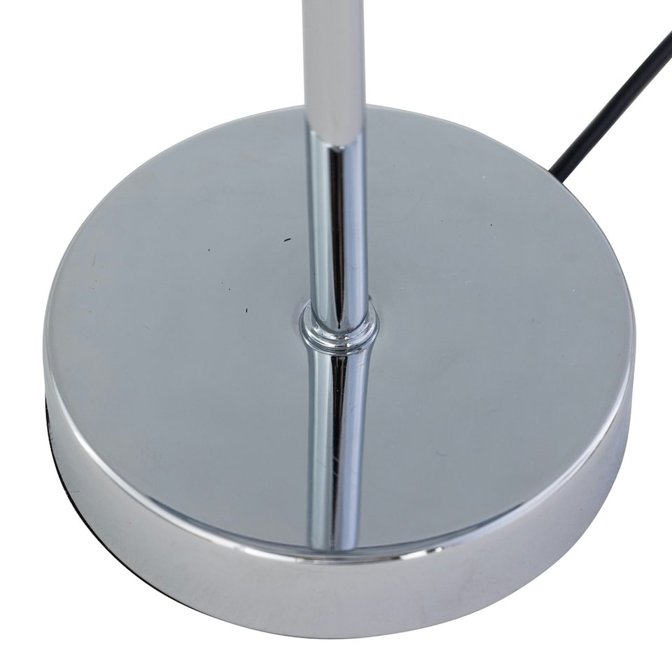 image 1 of First Choice Lighting Set of 2 Chrome Touch Operated Table Lamps with Ochre Mustard Fern Shades Chrome | Yellow