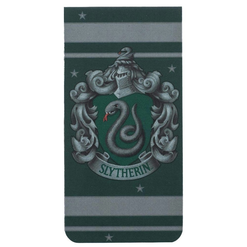 image 1 of Harry Potter Slytherin Magnetic Bookmark - Green/Silver - One Size