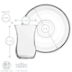 image 3 of LAV 12 Piece Klasik Turkish Tea Glasses & Saucers Set - 115ml - Clear