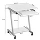 image 3 of Yaheetech Z-Shaped Computer Desk | White
