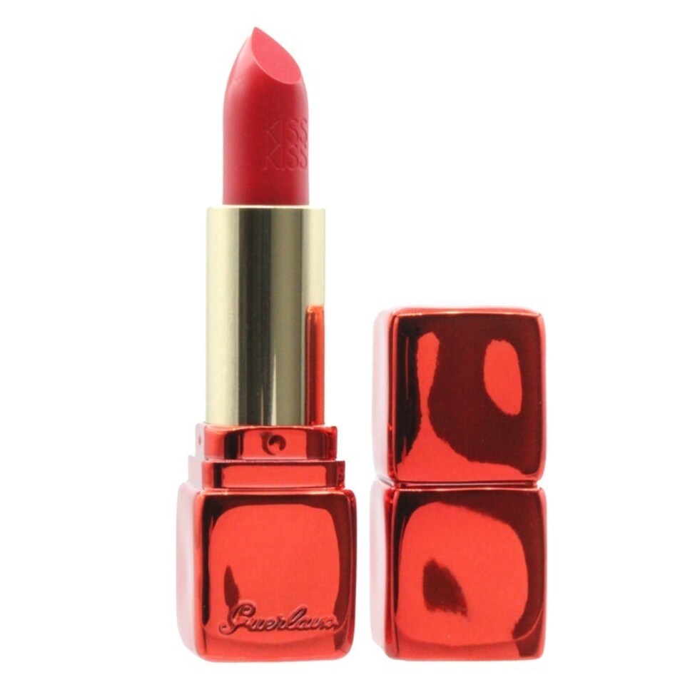 image 1 of Guerlain KissKiss Creamy Shaping Red Lipstick 325 Rougue Kiss N/A