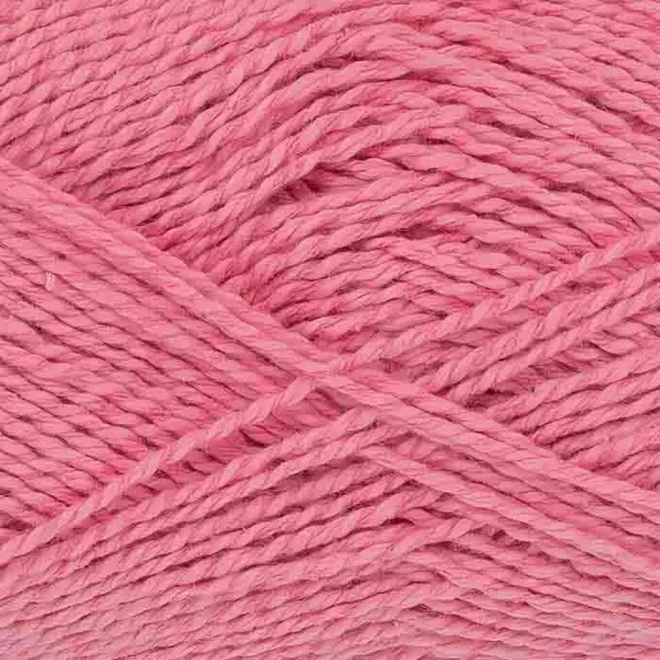 King Cole Pink Finesse Cotton Silk DK Yarn (Value Pack 12 x 50g Balls) For Crochet, Knitting - 120m per ball