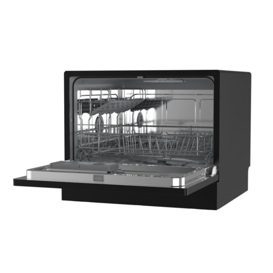 image 1 of HYE 55cm Table Top 6 Place Settings Dishwasher - Black - DW016TTB25