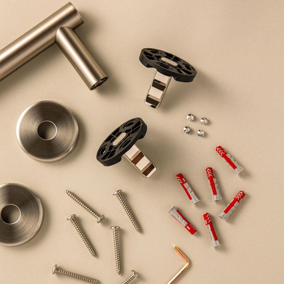 image 1 of COSMIC Towel rail, Matt White, Wall-mounted, 45 cm. Collection Architect S+