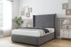 image 2 of Sloomy Stratford Armour Coniston Divan Bed With Mattress 2 Drawers Footend With 54" Wingback Headboard & 12" Matching Footboard 4' Small Double | Grey | Armour | Small Double | 1