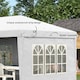 image 5 of Outsunny 3 x 6m Heavy Duty Gazebo Marquee Party Tent with Storage Bag Grey
