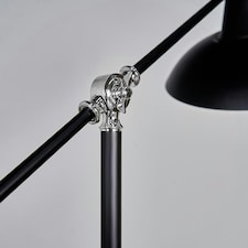 ValueLights Civic Matte Black Floor Lamp