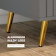 image 4 of HOMCOM Bedroom Chest of Drawers, 4-Drawer Dresser with Aluminium Legs