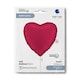 image 3 of Satin Cherry Red Heart Shape Foil Helium Balloon 46cm / 18 in