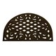 image 1 of Nicoman Victorian Style Halfmoon Rubber Outdoor Door Mat Brown 75 x 44cm