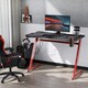 image 10 of HOMCOM Gaming Desk with Gamepad Holder Cup Holder Headphone Hook