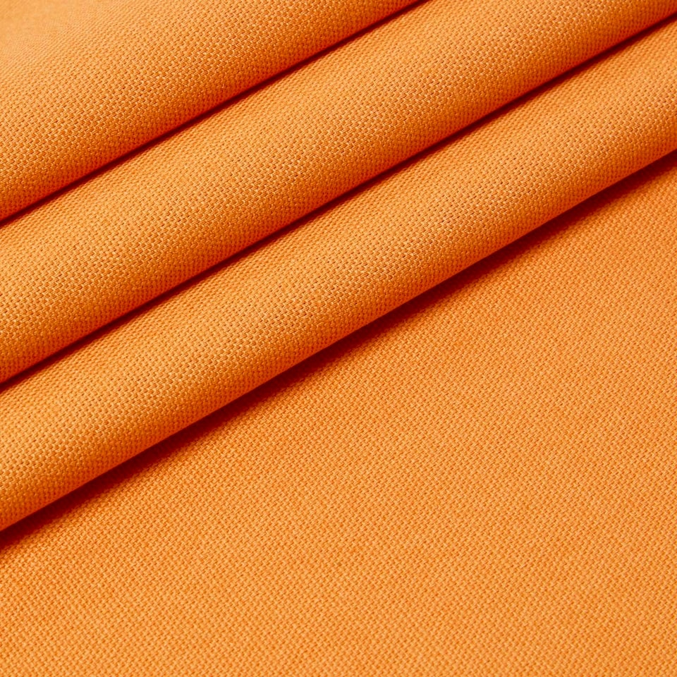 image 1 of Homescapes Pure Cotton Plain Burnt Orange Fabric 150cm Wide | Orange | 150cm(60") wide, sold per metre length