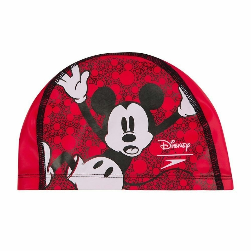 image 1 of Disney Childrens/Kids Mickey Mouse Speedo Pace Swim Cap - Red - One Size