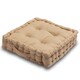 image 6 of Seat Pad Cushion Booster 100% Cotton Cover Extra Thick 10cm 45cm Square Gold