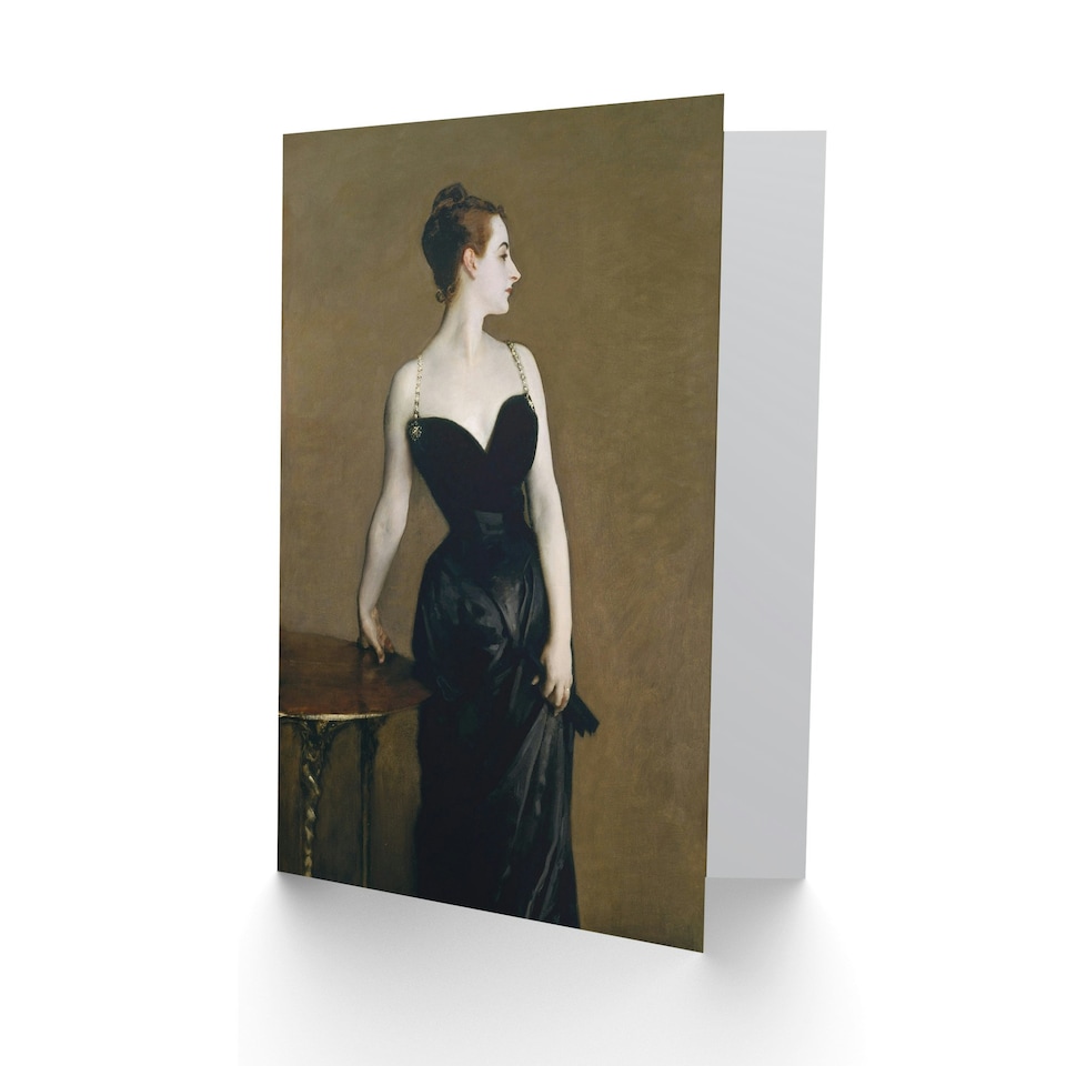 image 1 of John Singer Sargent Art Card Madame X Portrait Painting