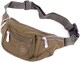 image 1 of Lorenz Womens Crinkled Nylon Bum Bag / Waist Bag / Money Holder (Taupe) | Green | Green
