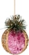 image 4 of 11.5cm Pink Glitter Bauble - 3Pcs Christmas Hanging Decorations