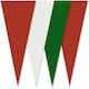 image 1 of Green, Red and White Party Bunting 10m with 20 Pennants