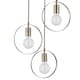 image 3 of First Choice Lighting Hailey Brushed Gold Cluster 3 Light Gold