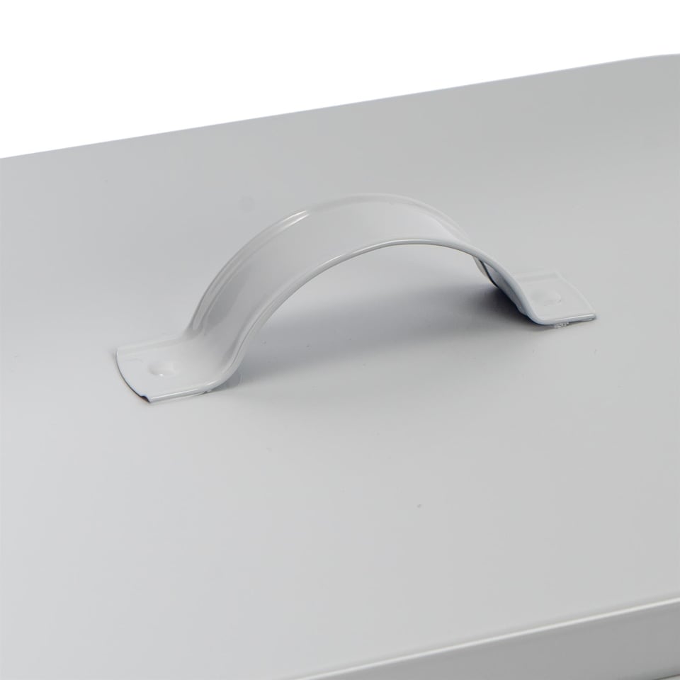 image 1 of Harbour Housewares Vintage Metal First Aid Box - 28cm - Grey | Grey | Grey | 1