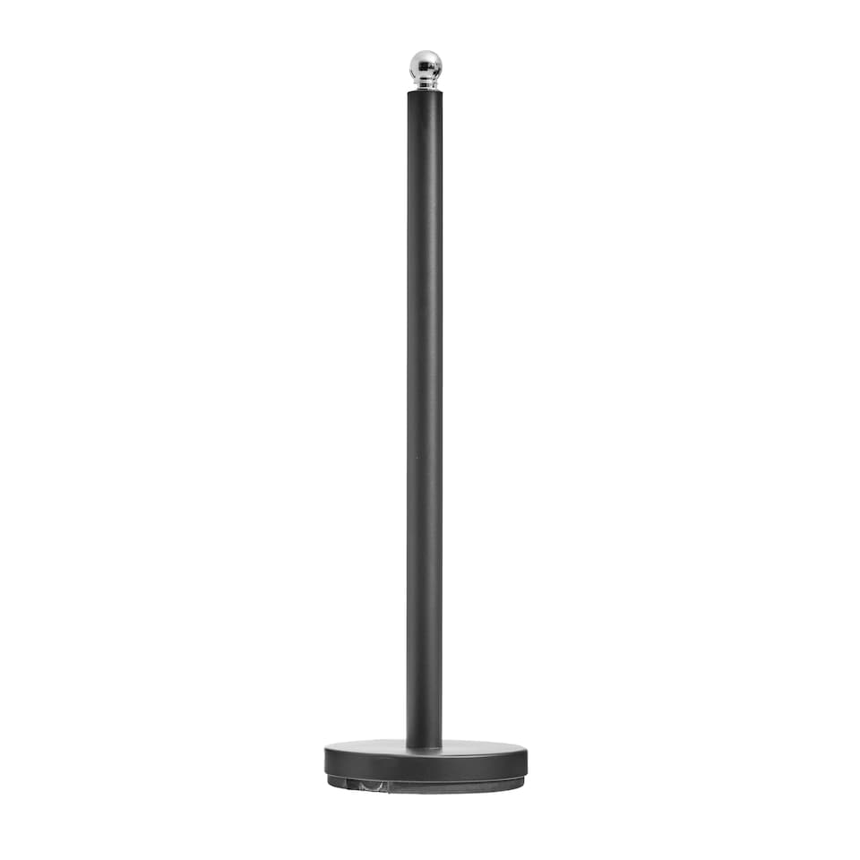 image 1 of Interiors by Premier Elegant Design Black Toilet Roll Holder, Stable Toilet Holder, Sturdy Toilet Roll Holder With Black Base