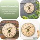 image 6 of Marco Paul 30cm Blue Bird Design Garden Clock and Thermometer Blue