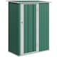 image 1 of Outsunny 5ft x 3ft Garden Storage Shed, Outdoor Metal Shed with Sloped Roof, Lockable Door for Tools, Equipment, Green
