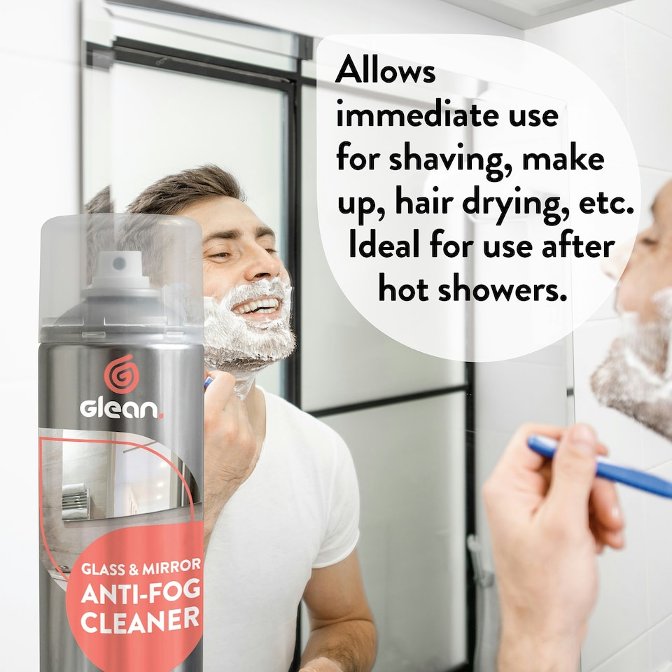 image 1 of Glean Glass Mirror Anti-Fog Cleaner - 3-Pack