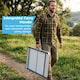 image 7 of Harbour Housewares Folding Table - Small Compact Metal Trestle Tables Foldable Portable Outdoor Camping Side Table 80cm x 60cm