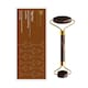 image 2 of Dr Botanicals Tiger Eye Harmony & Balancing Facial Roller (Gold Metal Handle)