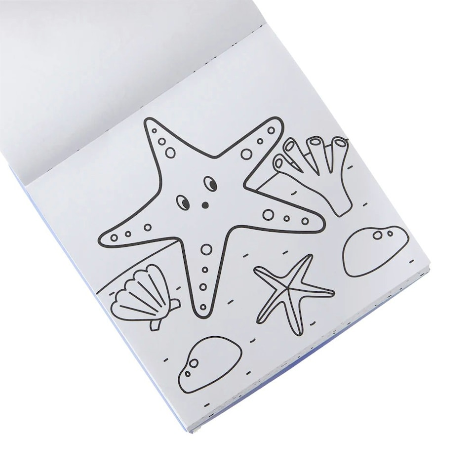 image 1 of Ooly Carry Along Crayon & Colouring Book Set Sea Life | Blue